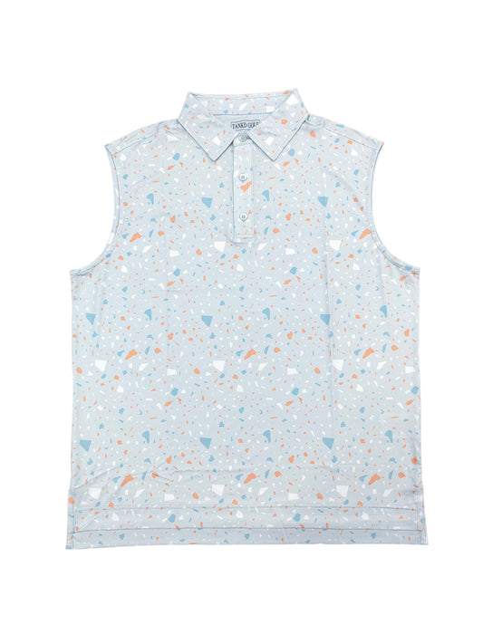 08-Terrazzo Sleeveless Polo