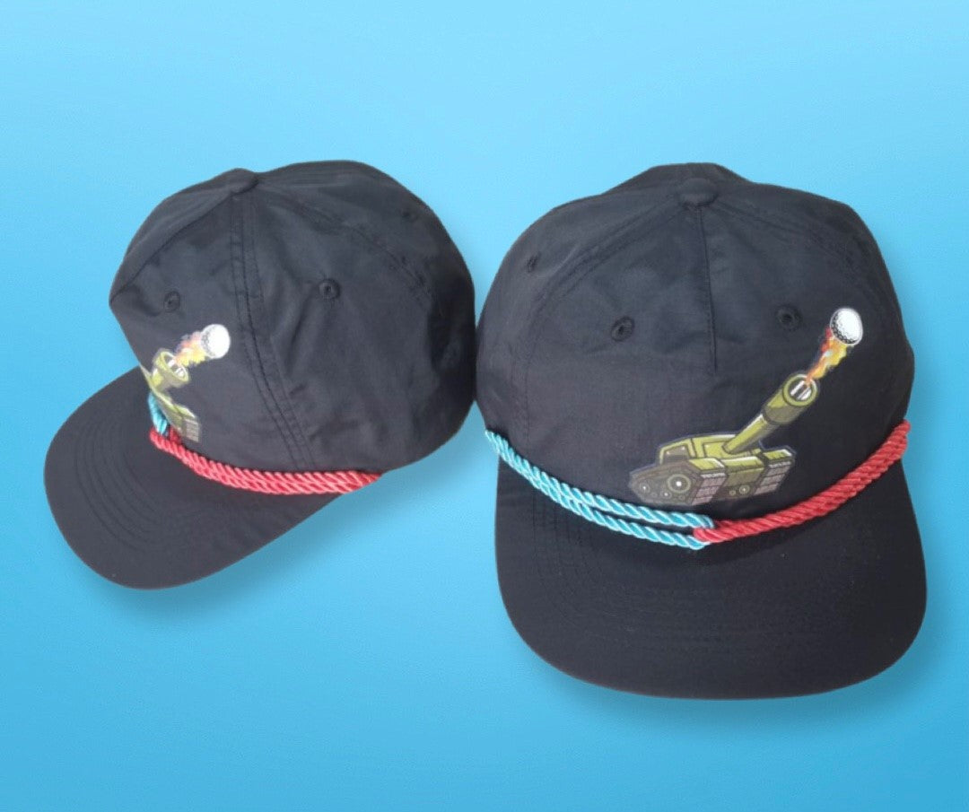 21-Black Double Rope Hat