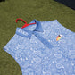 14-Blue Paisley Sleeveless Polo