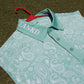 15-Green Paisley Sleeveless Polo