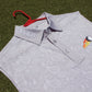 16-Grey Paisley Sleeveless Polo